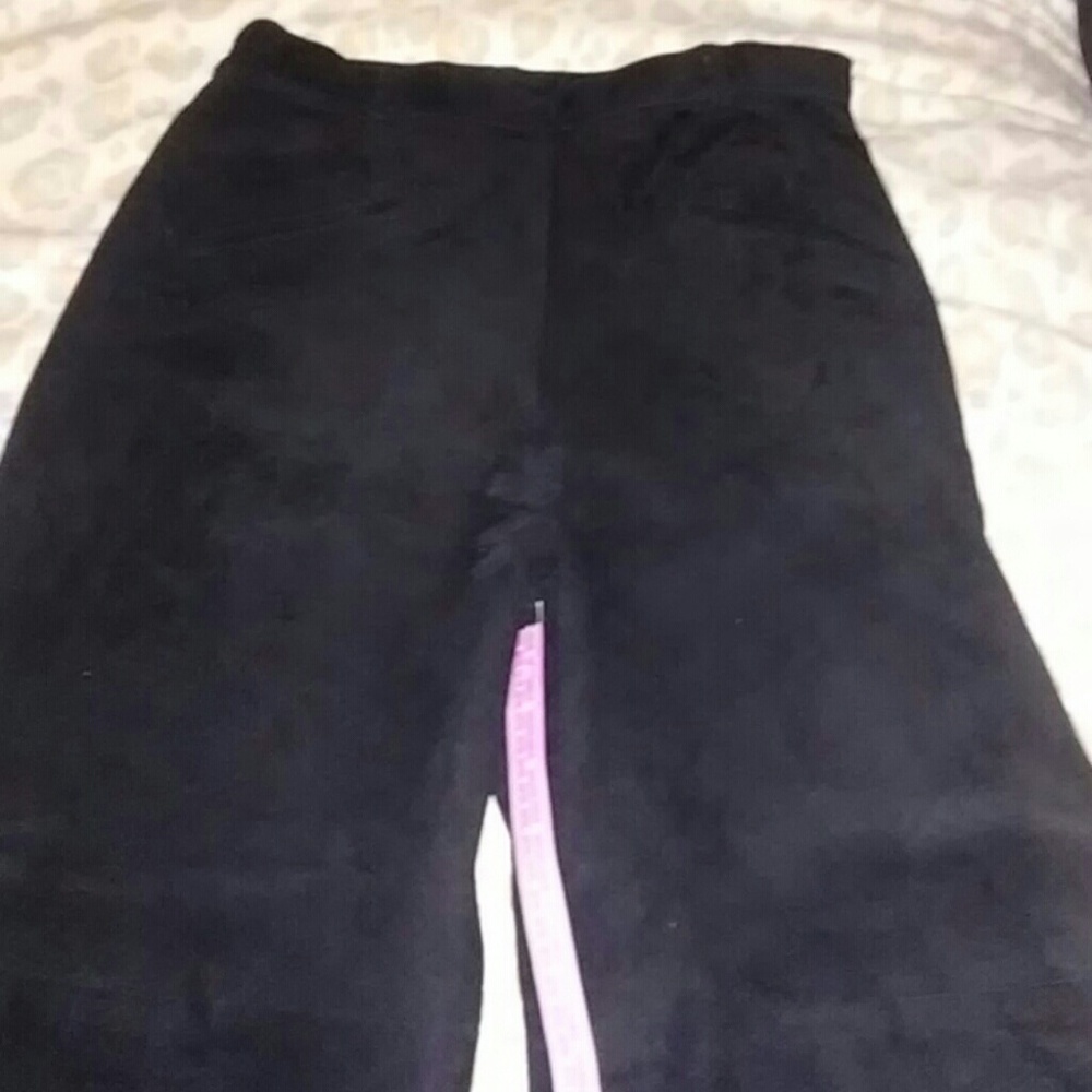 Suede pants